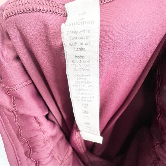 Lululemon Special Edition Speed Wunder Tight 28” Spark Size 10 - Picture 14 of 16